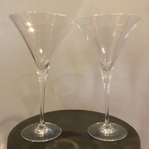 Lenox Fine Crystal Martini Glasses - Set of 2